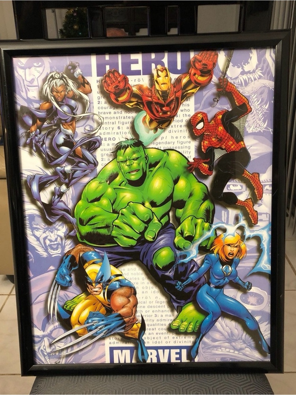 Marvel’s Heroes Framed Poster